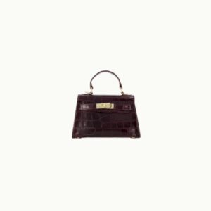 Small Handbag – Croco burgandy