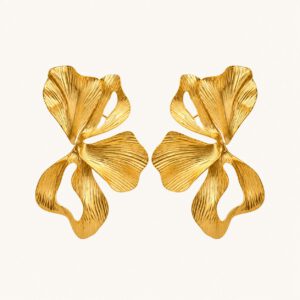 Brandshouse Amsterdam - golden bloom statement earrings