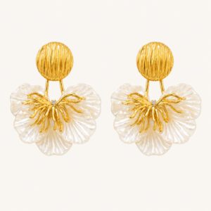 Brandshouse Amsterdam - golden blossom earrings