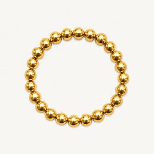 Brandshouse Amsterdam - golden beads armband 0,5 cm