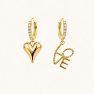 YMMS - Oorbellen heart bow mix & match