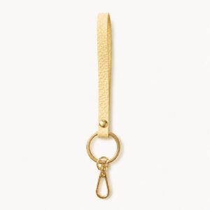 Brandshouse - Leather Keychain butter yellow