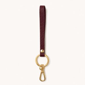 Brandshouse - Leather Keychain burgundy