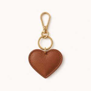 Brandshouse - Heart Keychain cognac