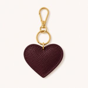 Brandshouse - Heart Keychain burgundy