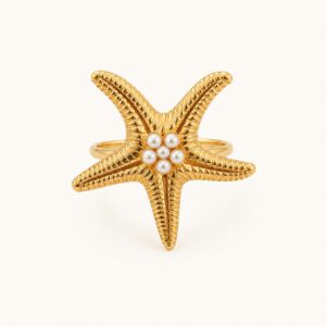 Brands House Amsterdam – Starfish Ring - Pearl Detail